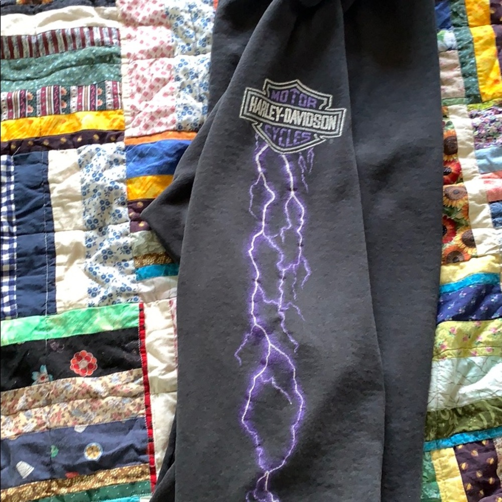 Distressed vintage Harley sweatpants